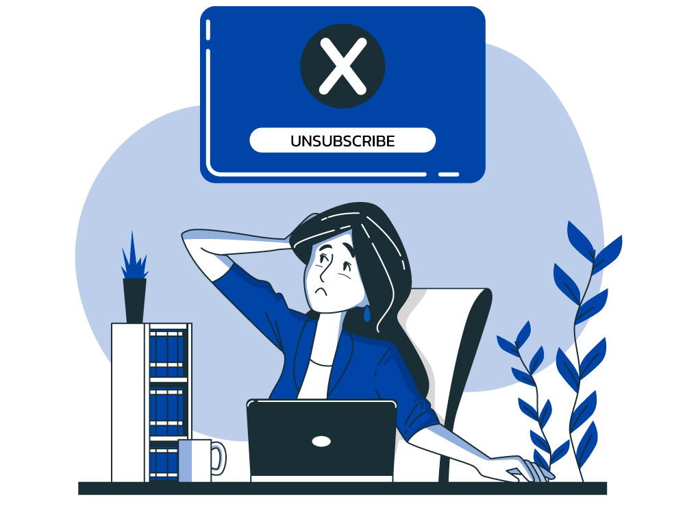 Unsubscribe Illustration